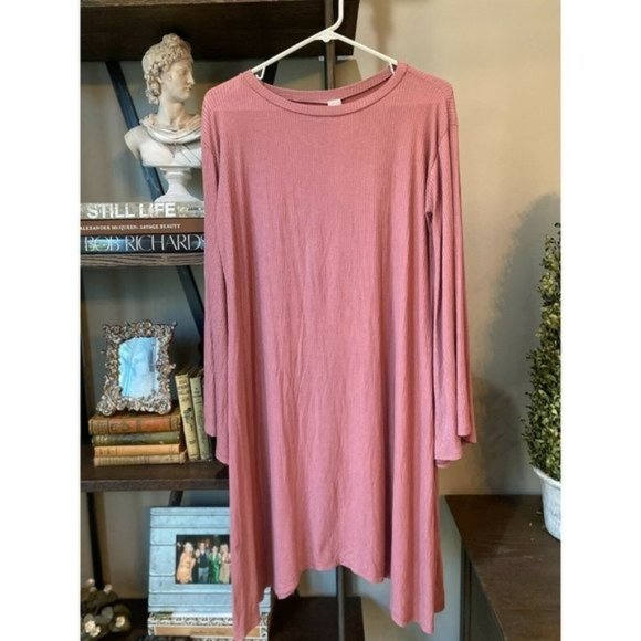 GO COUTURE Oversized Pink Sharkbite Dress Nordstro - Picture 2 of 5